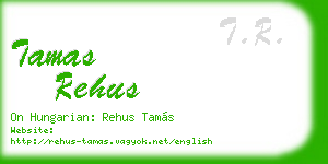tamas rehus business card